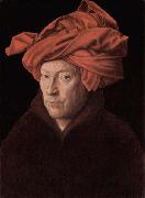 Jan Van Eyck Portrait of a Man in a Turban possibly a self-portrait oil painting picture wholesale